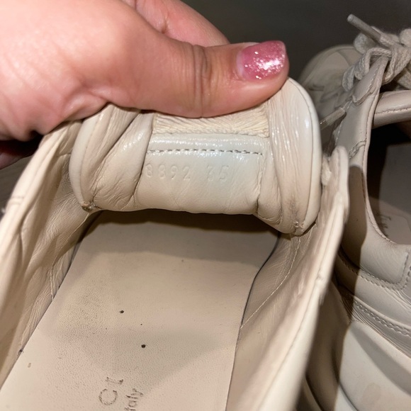 Gucci Women's Rhyton Cream Sneakers - Picture 6 of 6